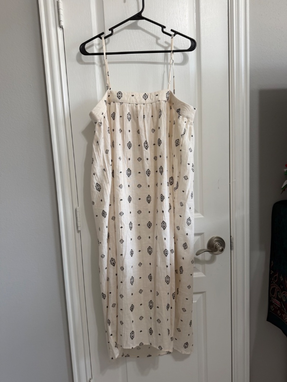 (NWT) H&M Crinkle Gauze Geometric Peasant dress - Picture 3 of 5
